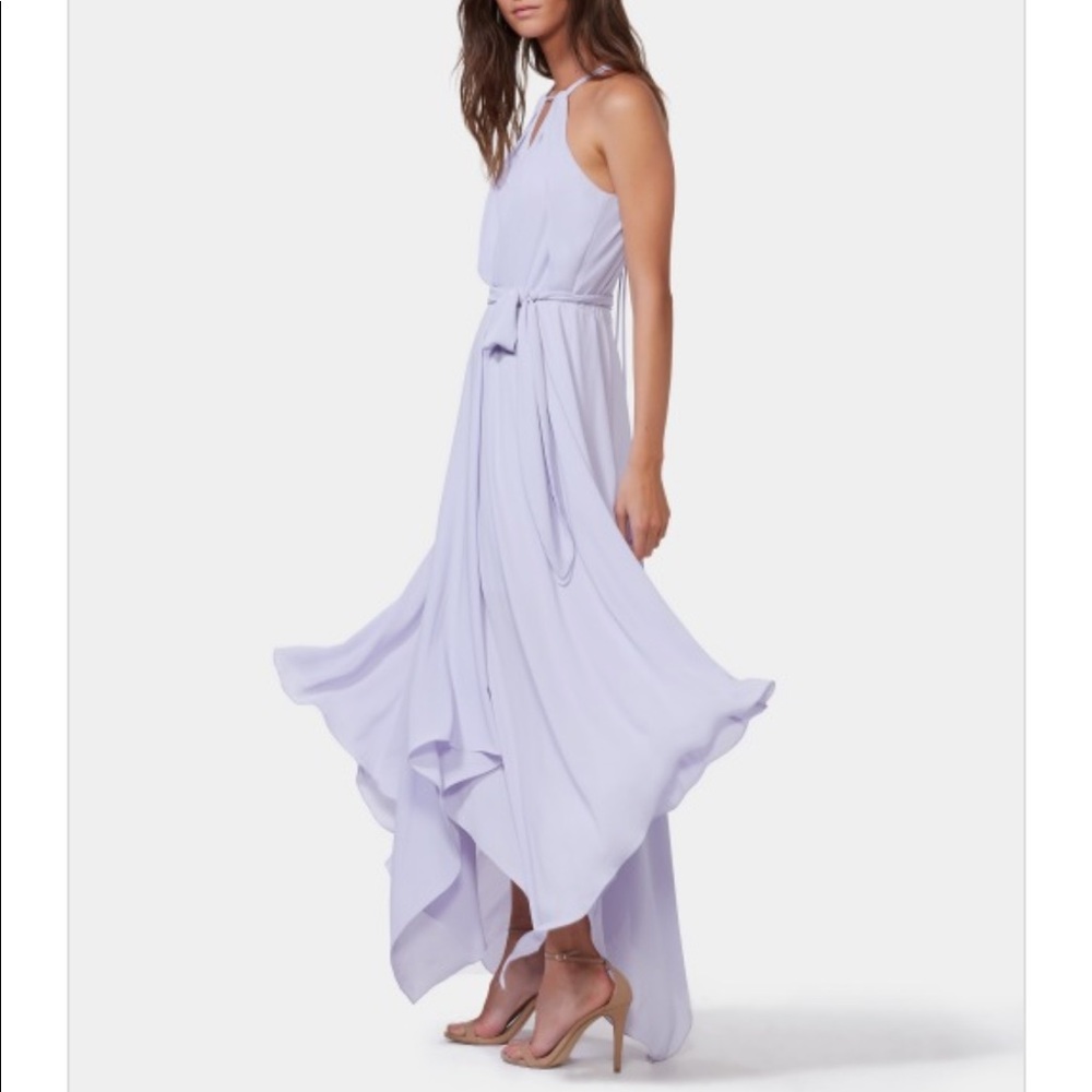 Halston Heritage Handkerchief Hem Gown
